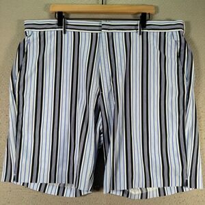 Polo Golf Ralph Lauren Chino Shorts Men 40 Blue Stripes Activewear Packable Slim